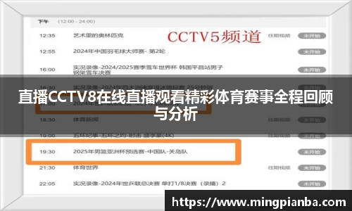 直播CCTV8在线直播观看精彩体育赛事全程回顾与分析