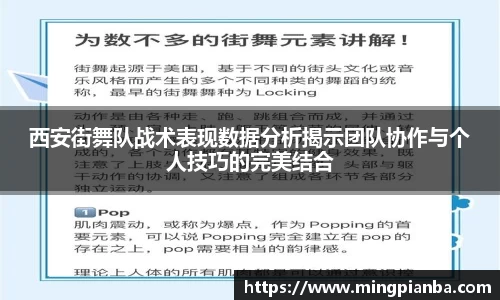 西安街舞队战术表现数据分析揭示团队协作与个人技巧的完美结合